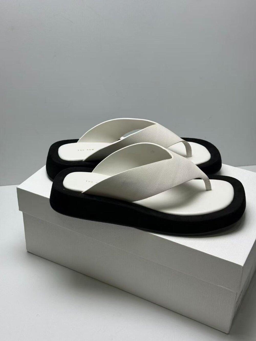 The Row women's Blackand White Sandals - Picture 4 of 5